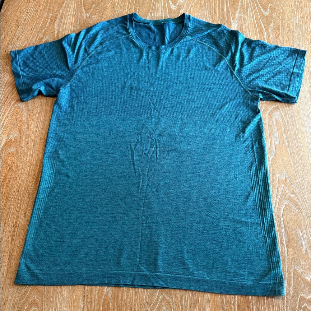 LULULEMON Men’s Athletic Performance Short Sleeve Shirt Dark Teal Size X-Large